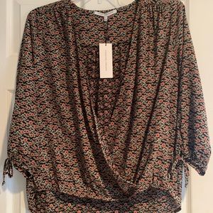 NWT Collective Concepts Floral Sheer Blouse
